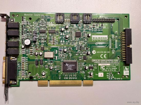 PCI звуковая карта Diamond Monster Sound MX300 (Aureal SQ2200)