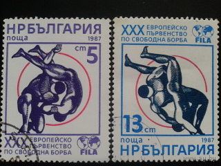 Болгария 1987. Чемпионат Европы по вольной борьбе. Полная серия.