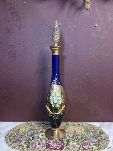 Шикарный графин, ручная работа, Богемия, много лотов с рубля