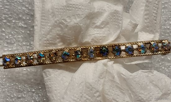 Винтажная заколка. Чехословакия.