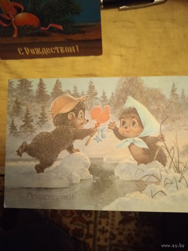 Открытки ВЗарубина 1990 г чистая