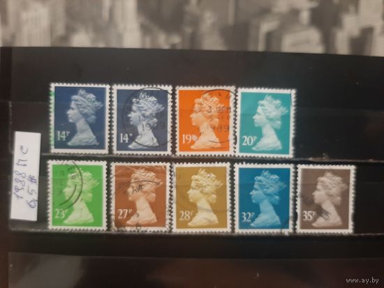 ВЕЛИКОБРИТАНИЯ 1988г. Полная серия. Гаш.