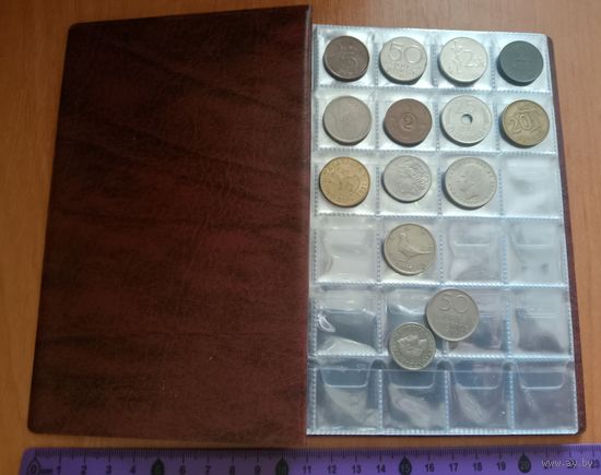 Альбом для монет на 384! средние монеты.