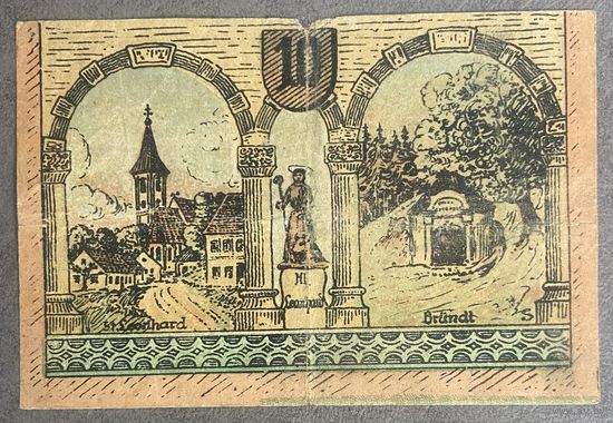 Нотгельды Австрия Сент-Леонард, 10 геллеров 1920 год