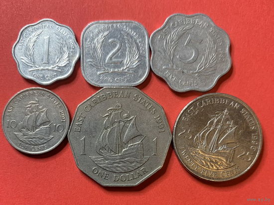 Восточные Карибы 6 монет