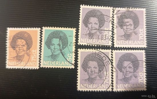 Набор марок Нидерланды - 4 шт (цена за все) - лот 26.