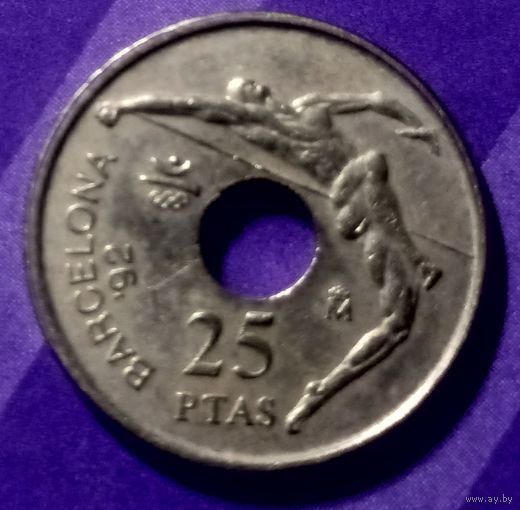 25 песет 1991 Испания