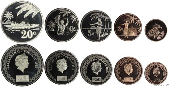 Токелау НАБОР 5 монет 2012