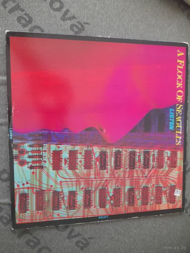 A FLOCK OF SEAGULLS  "LISTEN" 1983 LP ENGLAND JIVE JL8-8013 - NM/EX+