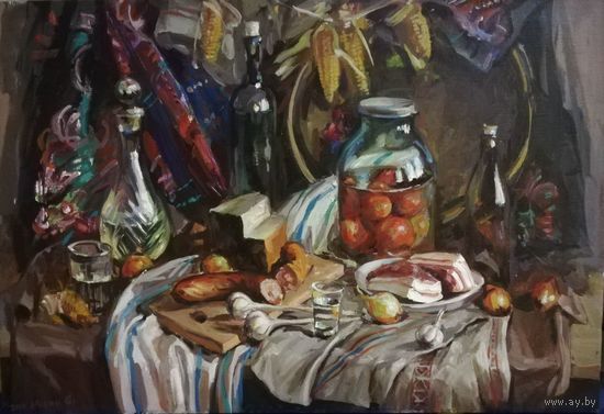 "Беларускае шчасце", 65х95, 2020 год. Натюрморт.