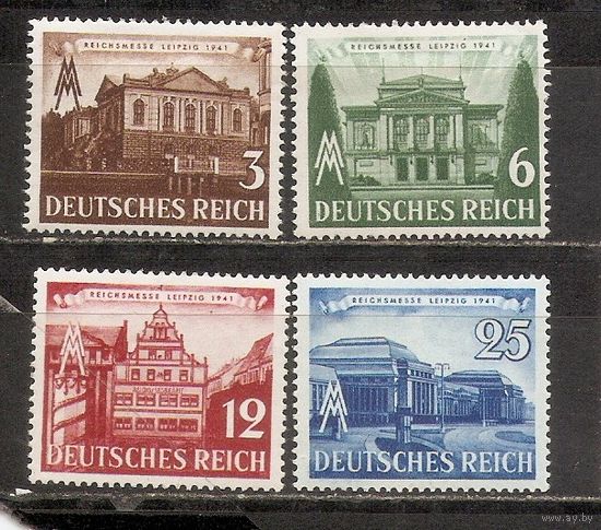 ФФ4 Третий рейх 1941 Лейпцигская весенняя ярмарка следы от наклеек