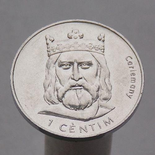 Андорра  1 сантим 2002 Карл Великий