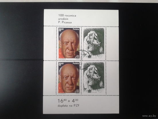 Польша 1981, 100 лет Пикассо, блок