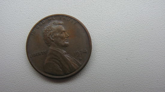 США 1 цент 1974 D