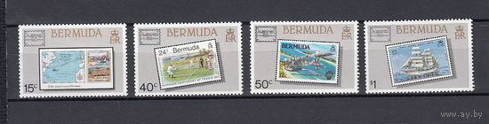 Авиация. Корабль. Бермуды. 1986. 4 марки. Michel N 493-496 (13,0 е)