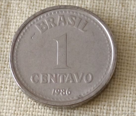 Бразилия. 1 сентаво 1986 года.
