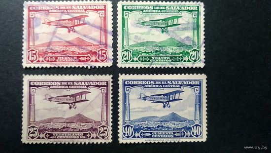 Сальвадор\154ф\  1930 биплан авиапочта