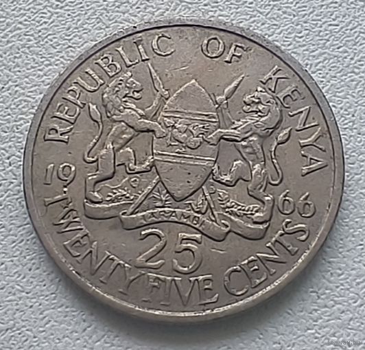 Кения 25 центов 1966  3-15-59