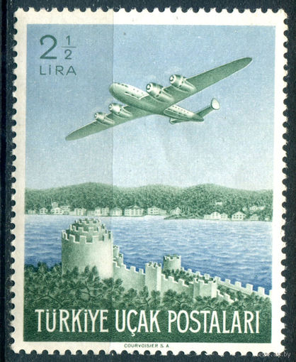 Турция - 1949г. - авиация, самолёты, авиапочта - 1 марка - полная серия, MNH [Mi 1248]. #4-W2-128-A-2