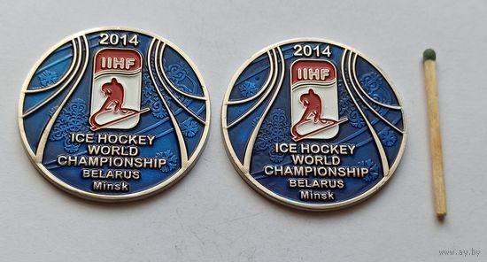 Знак, значок, медалька чемпионат мира по хоккею Минск 2014