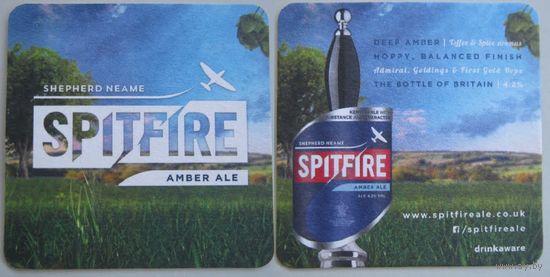 Подставка под пиво Spitfire (Великобритания).