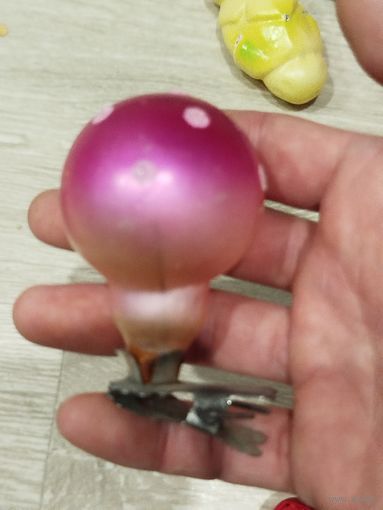 Мухомор на прищепке,с рубля