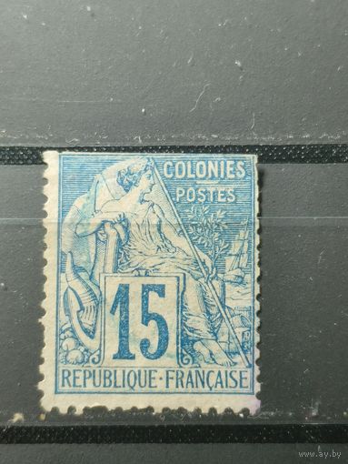 Французские колонии, общий выпуск 1881-1886г. 15с