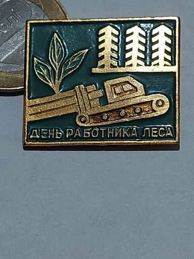 Значок " День работников леса "