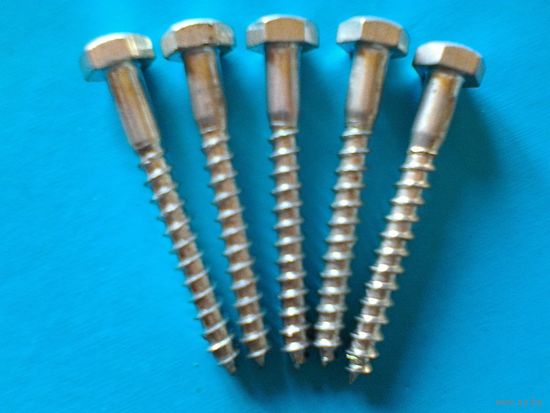 Пять Анкерных Болтов - Одним Лотом - Длина 65 мм. Диаметр - 6,5 мм.