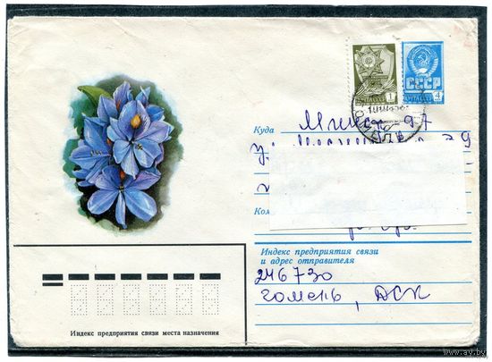 СССР 1982. ХМК. Конверт п.п. Цветок. Водяной гиацинт