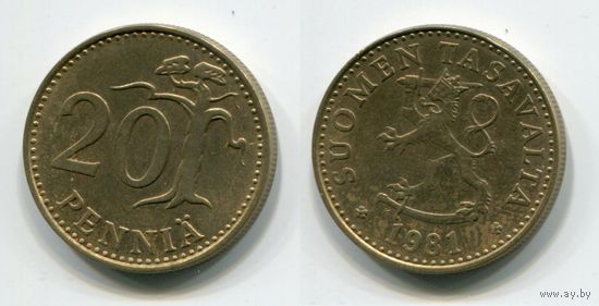 Финляндия. 20 пенни (1981)