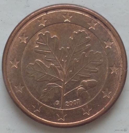 1 евроцент 2007 G Германия. Возможен обмен
