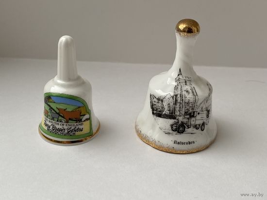 Колокольчики, 2 шт., фарфор, Англия.