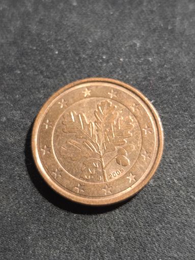 Германия 2 евроцента 2005 J