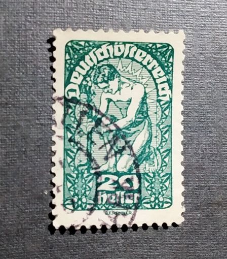 Марка Австрия 1919 год Стандарт