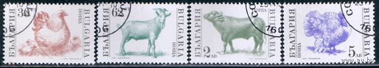 Болгария, 1991 г,MiNr.3881-3884, ФАУНА ДОМАШНИИ ЖИВОТНЫЕ