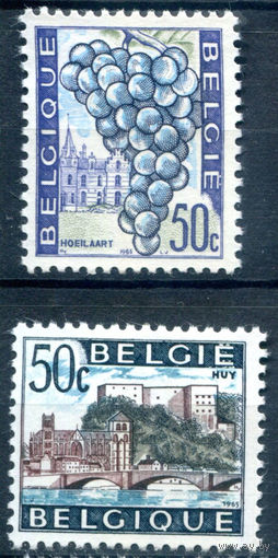 Бельгия - 1965г. - достопримечательности, стандартный выпуск - 2 марки - полная серия, MLH [Mi 1409-1410]. #2-Be-60-B-1