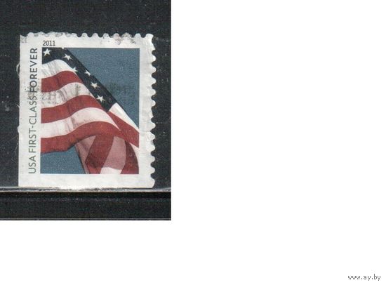 США-2011 (Мих.4654) , гаш. , Стандарт, Флаги(одиночка)
