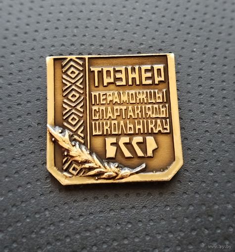Тренер победителя спартакиады школьников БССР. (Б-2)
