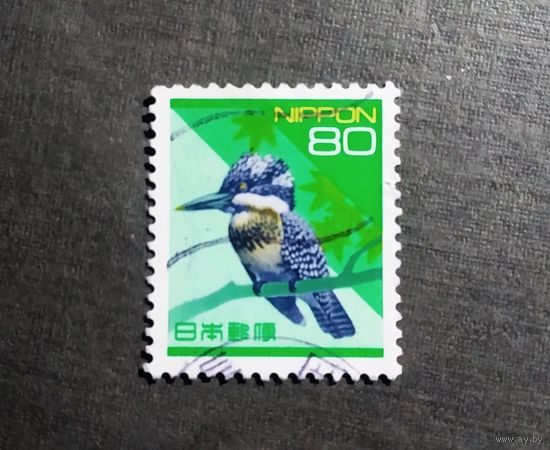 Марка Япония 1994 год Птица