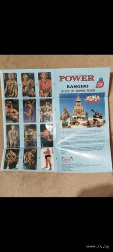 Альбом для наклеек от жвачек Akas PoweRangersr ЧИСТЫЙ ОРИГИНАЛ