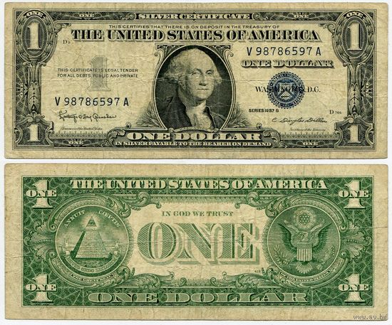 США. 1 доллар (образца 1957 года, 1957B, P419b)