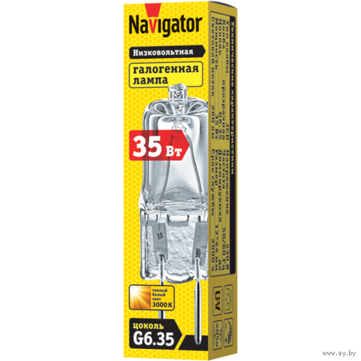 Лампа галогенная капсула G6.35 Navigator JC 12V 35W
