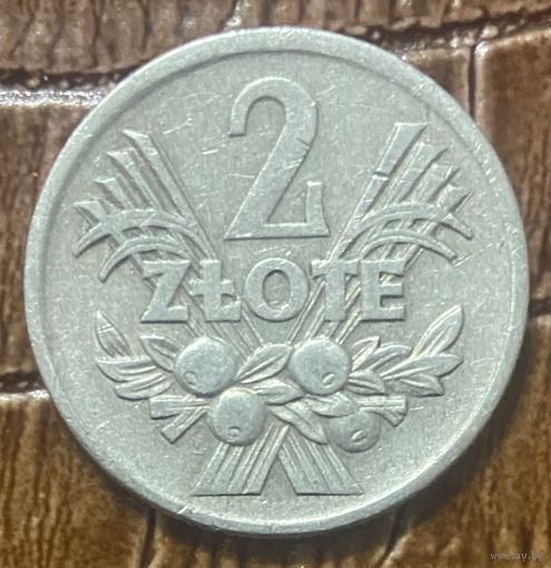 Монета 2 злотых. 1970 год, Польша.
