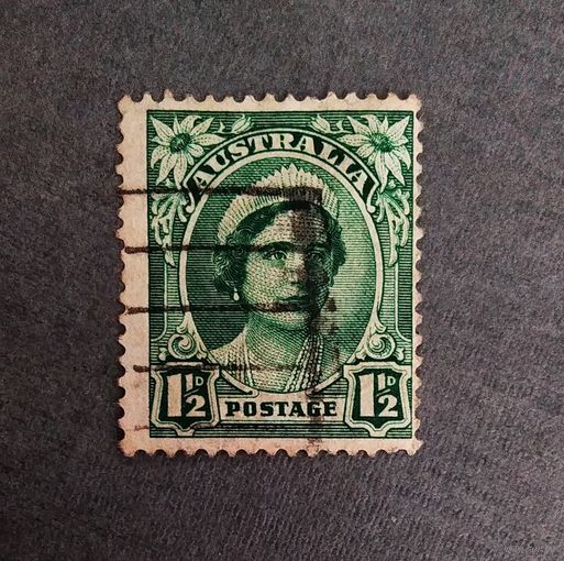 Марка Австралия 1942 - 1944 Королева