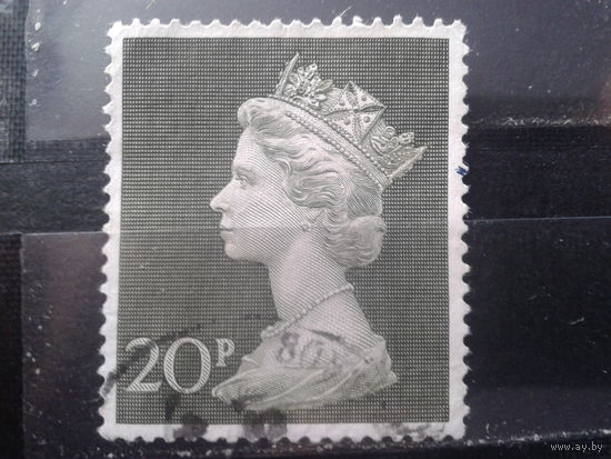 Англия 1970 Королева Елизавета 2  20 пенсов