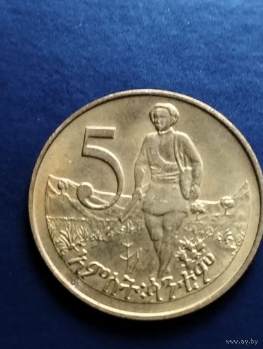 Эфиопия. 5 центов.