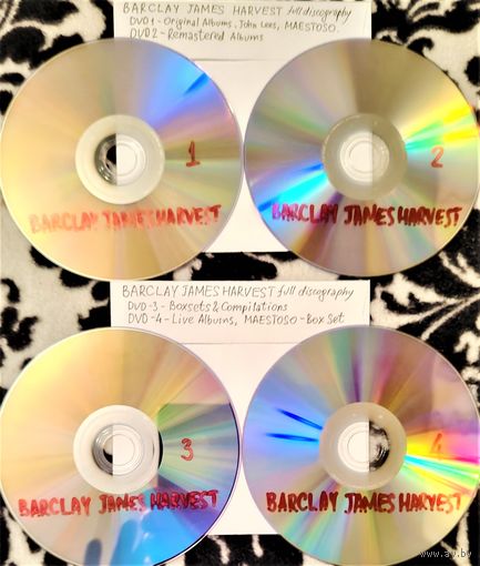 DVD MP3 BARCLAY JAMES HARVEST, John LEES, MAESTOSO полная дискография (Progressive rock, crossover prog) - 4 DVD