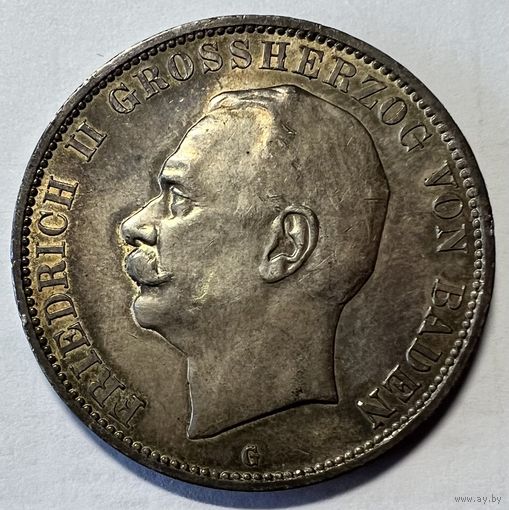5 марок 1913 G. Баден