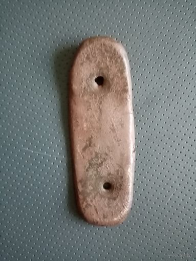 Затыльник от старинного ружья медный
